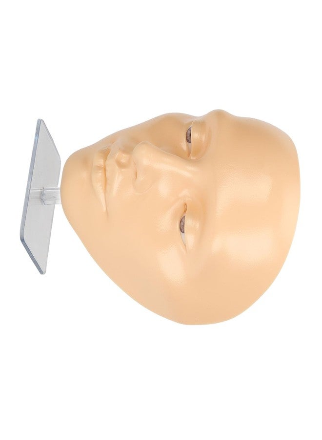 Jauarta 5D Silicone Makeup Practice Face Teaching Face Eye Cosmetic Mannequin Board for Cosmetology (White) - Image 5